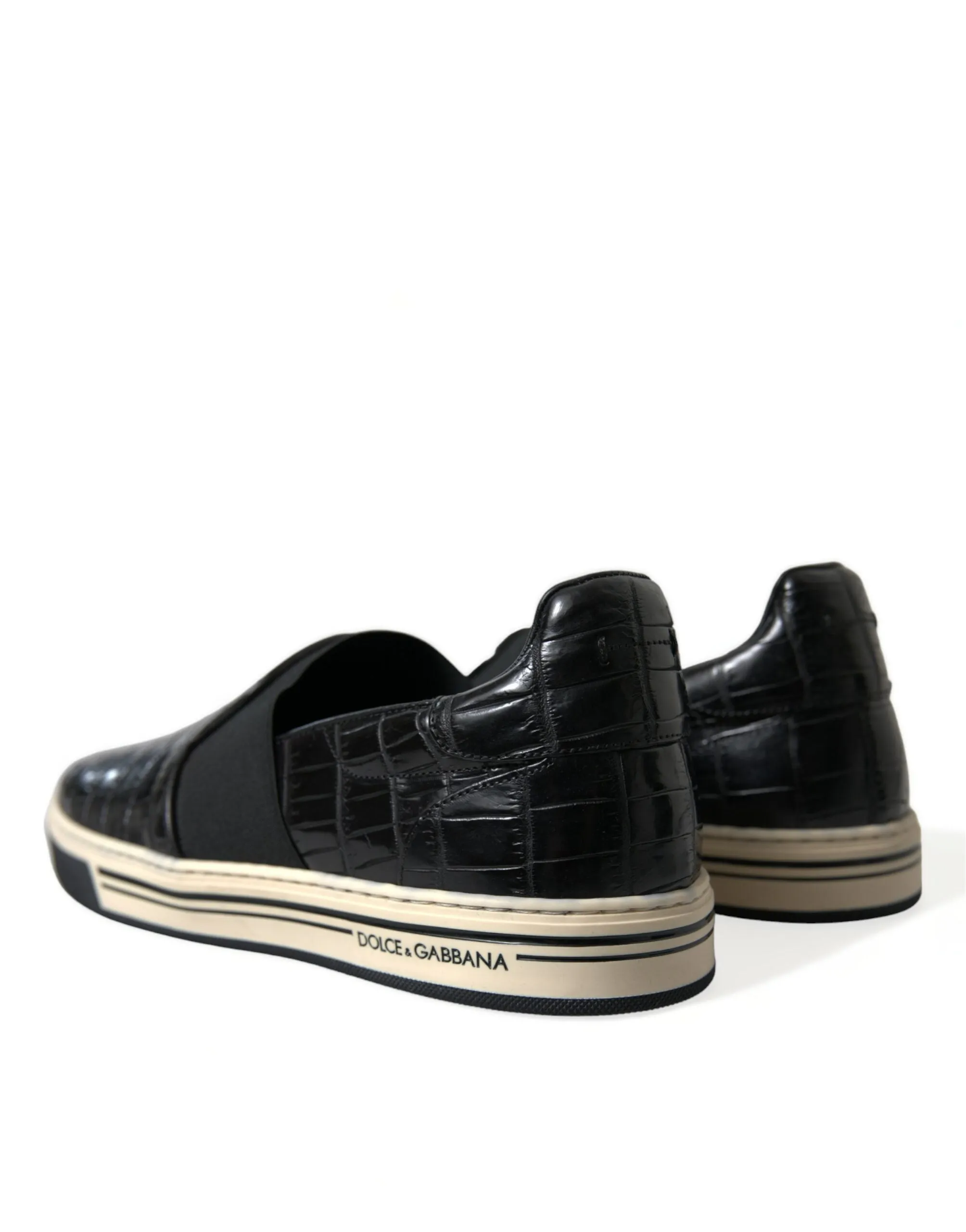 Elegant Crocodile Leather Low-Top Sneakers sold by Louxly product image thumbnail 4