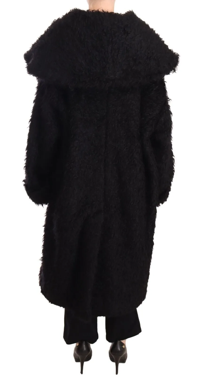 Sleek Runway Fur Cape Trench Jacket sold by Louxly product image thumbnail 3