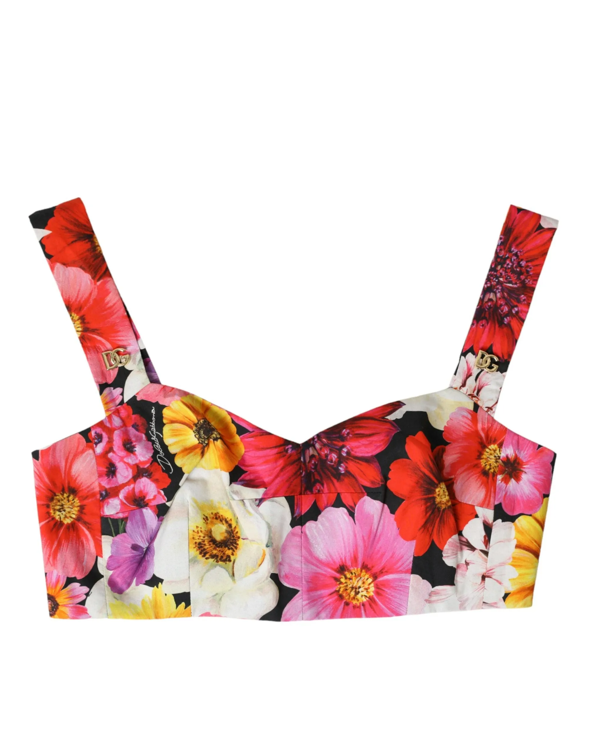 Exquisite Floral Bustier Crop Top sold by Louxly