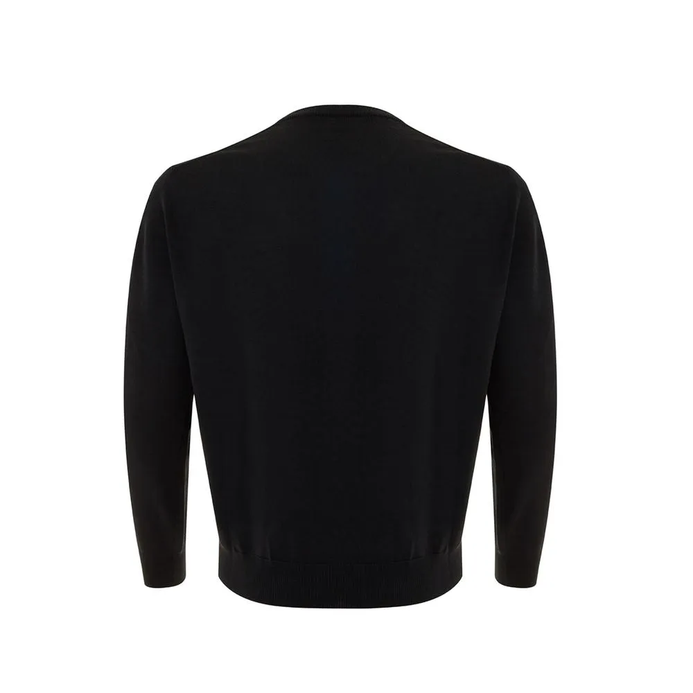 Elegant Black Wool Sweater for Men sold by Louxly product image thumbnail 2