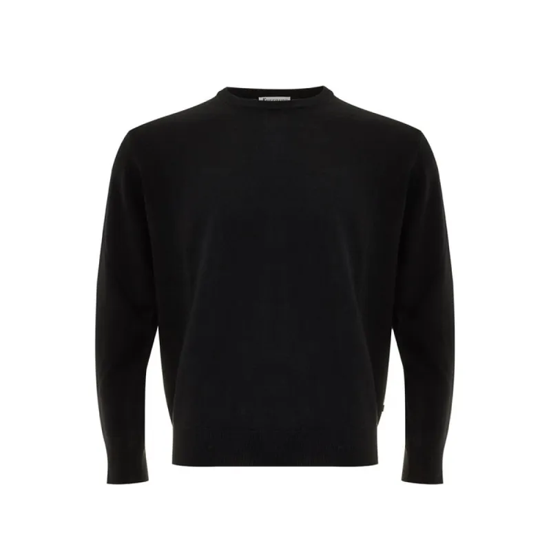 Elegant Black Wool Sweater for Men made by Louxly