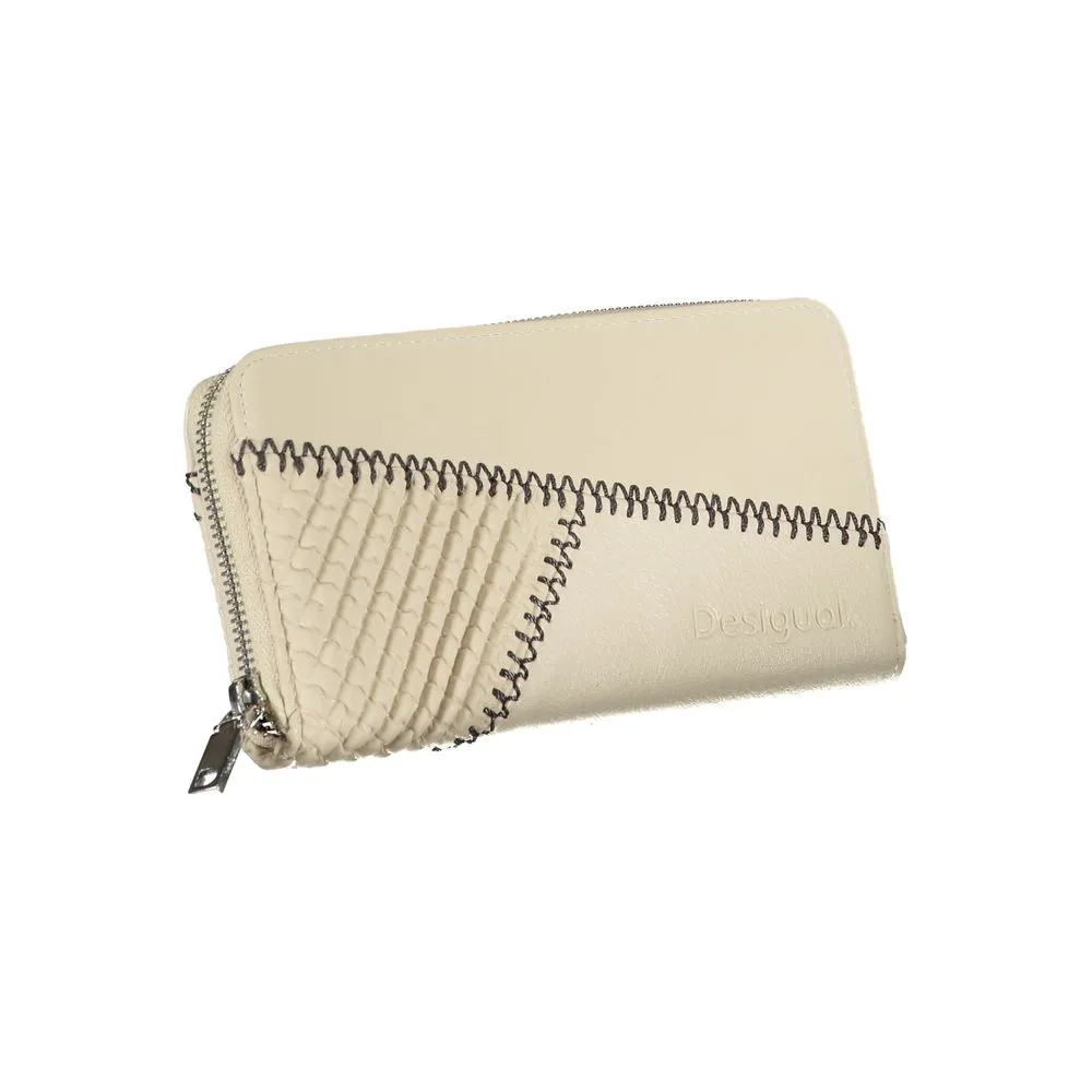 Beige Chic Wallet with Contrasting Accents sold by Louxly product image thumbnail 3