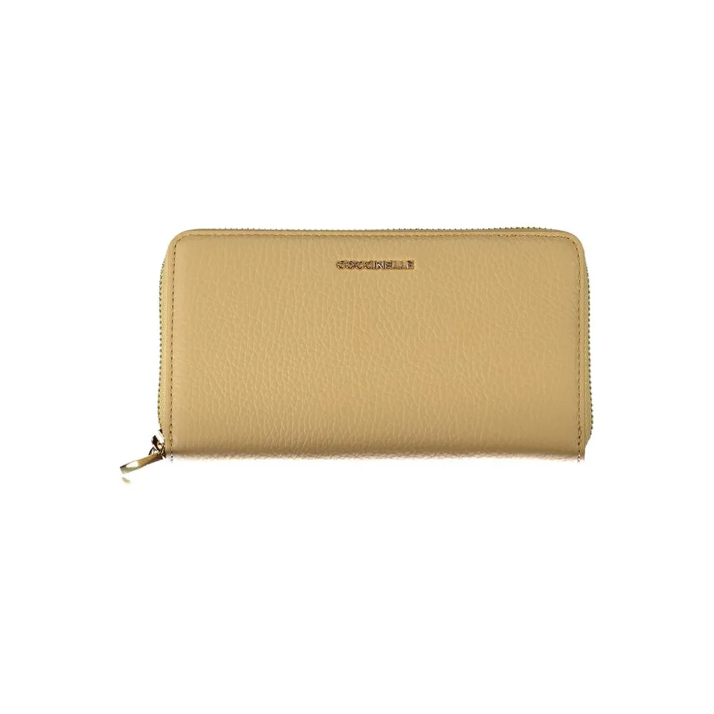 Beige Leather Wallet sold by Louxly