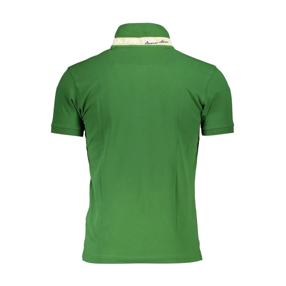 Green Cotton Men Polo Shirt sold by Louxly product image thumbnail 3