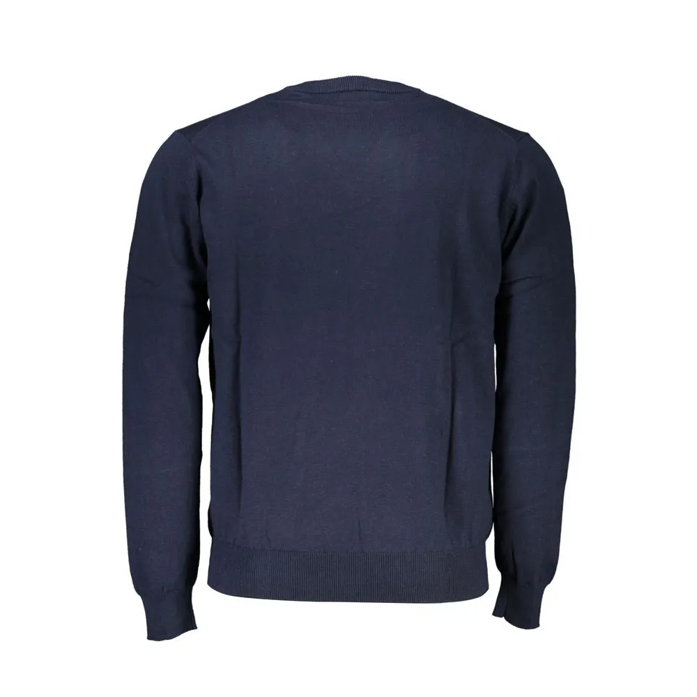 V-Neck Embroidered Blue Sweater sold by Louxly product image thumbnail 2