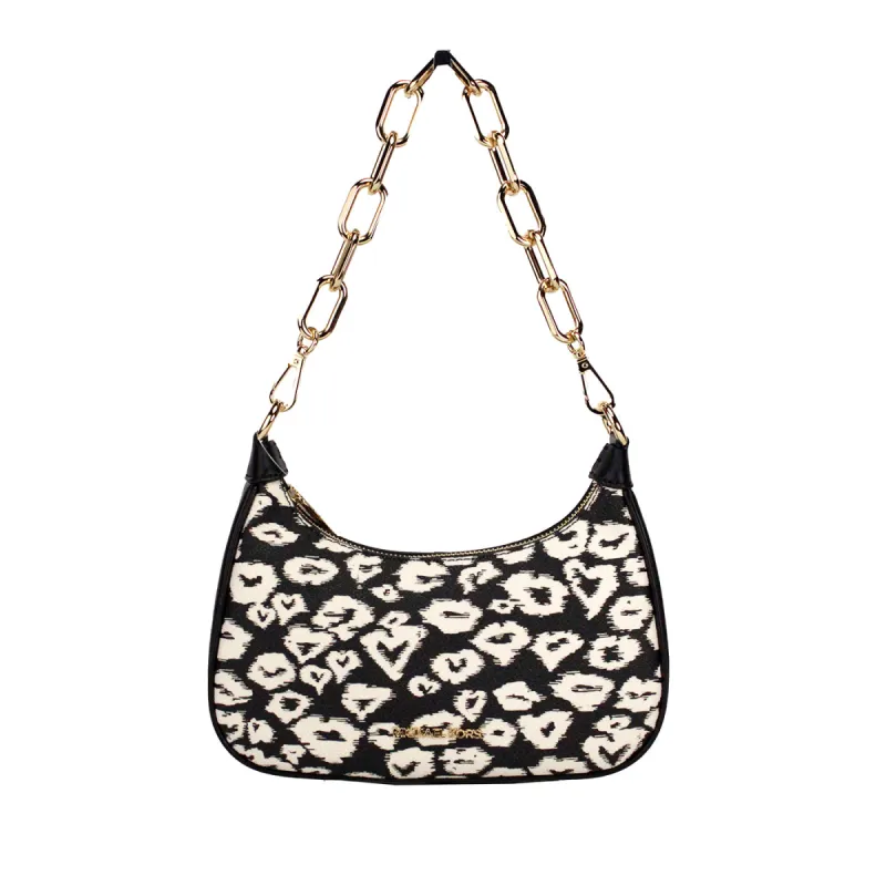 Cora Medium Heart Print PVC Zip Pouchette Crossbody Bag sold by Louxly