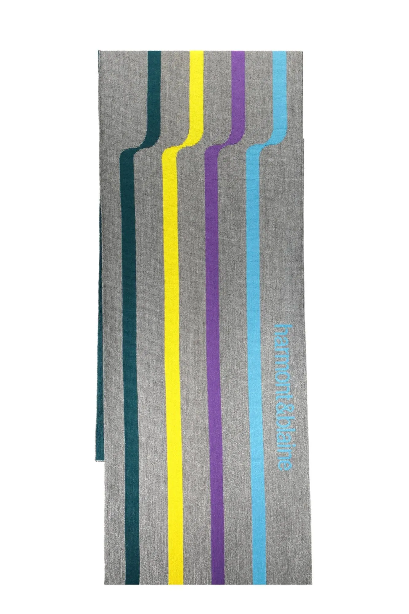 Classy Gray Wool-Blend Scarf with Embroidery sold by Louxly product image thumbnail 3