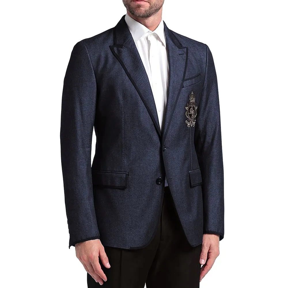 Blue Cotton Blazer sold by Louxly product image thumbnail 3
