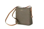 Signature Jet Set Large Signature Messenger Crossbody Bag (Brown Signature) sold by Louxly
