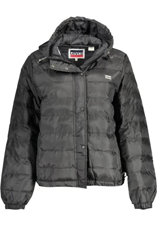 Black Polyester Women Jacket sold by Louxly