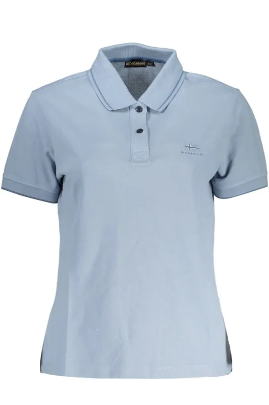 Chic Light Blue Short-Sleeved Polo sold by Louxly