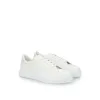 Sleek White Leather Sneakers sold by Louxly
