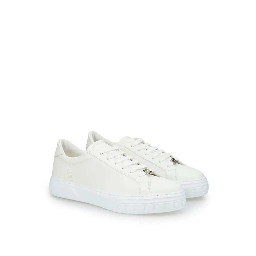 Sleek White Leather Sneakers sold by Louxly product image thumbnail 3
