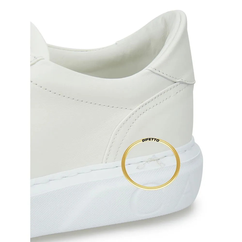 Sleek White Leather Sneakers sold by Louxly product image thumbnail 5