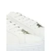 Sleek White Leather Sneakers sold by Louxly