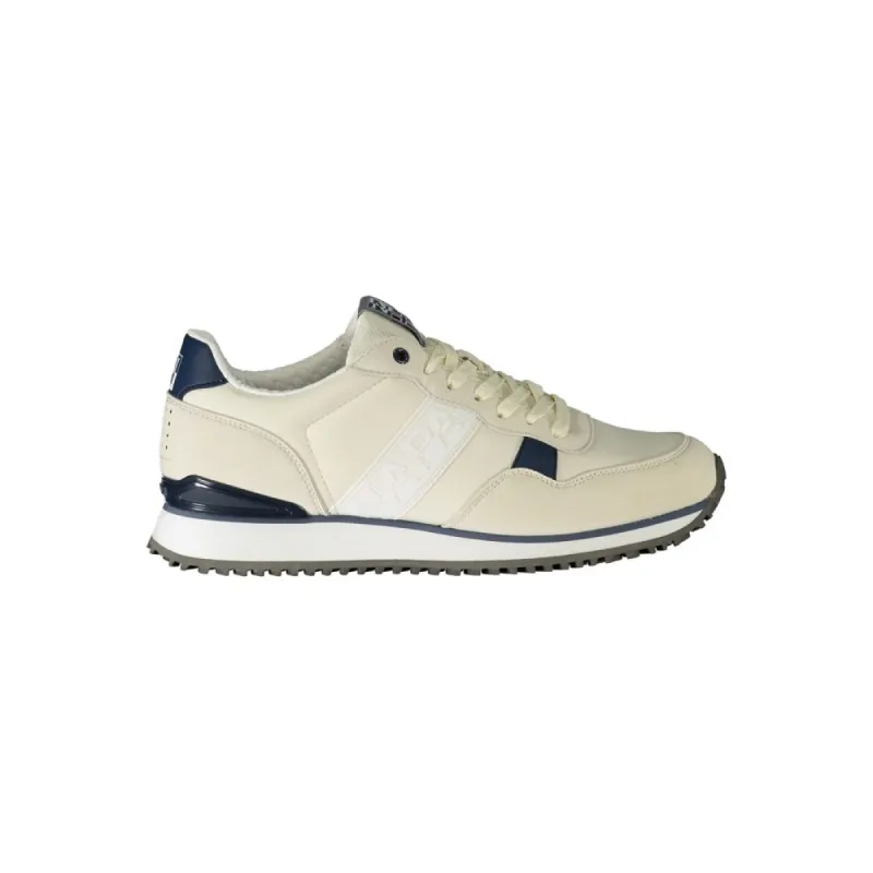 White Polyester Sneaker sold by Louxly