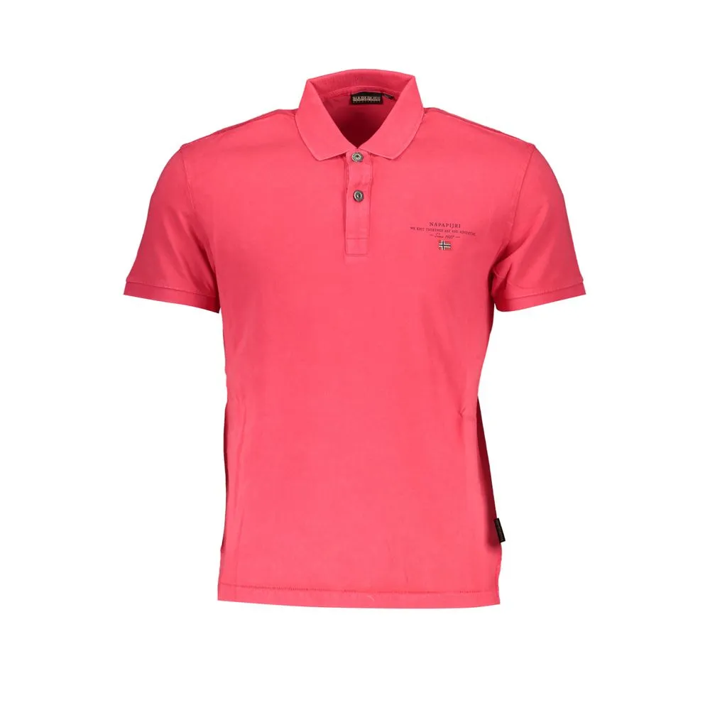 Pink Cotton Polo Shirt sold by Louxly