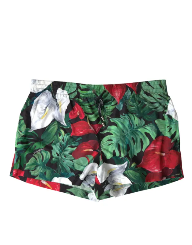 Tropical Elegance Men's Swim Trunks sold by Louxly