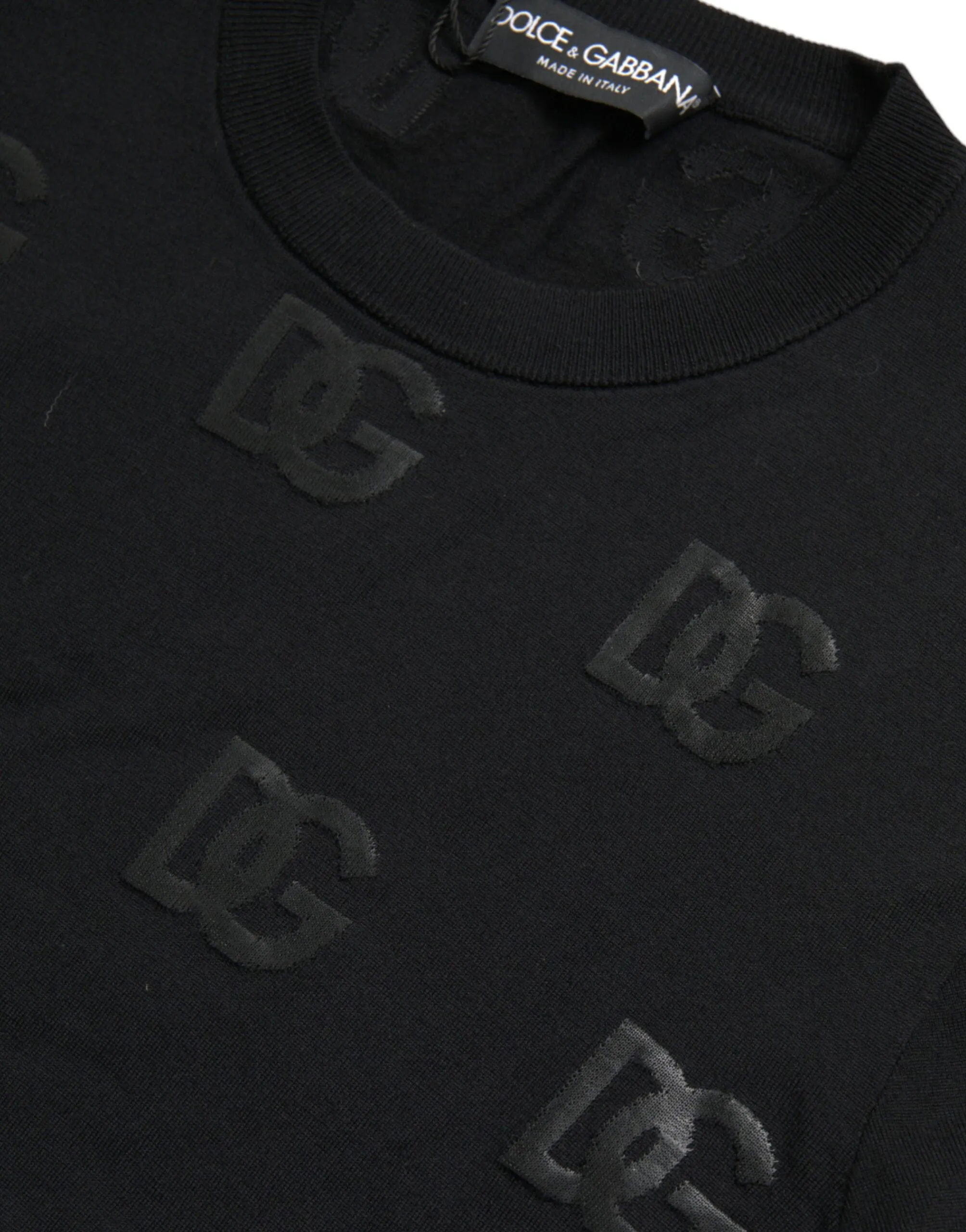 Black DG Logo Pullover Sweatshirt Sweater sold by Louxly product image thumbnail 4