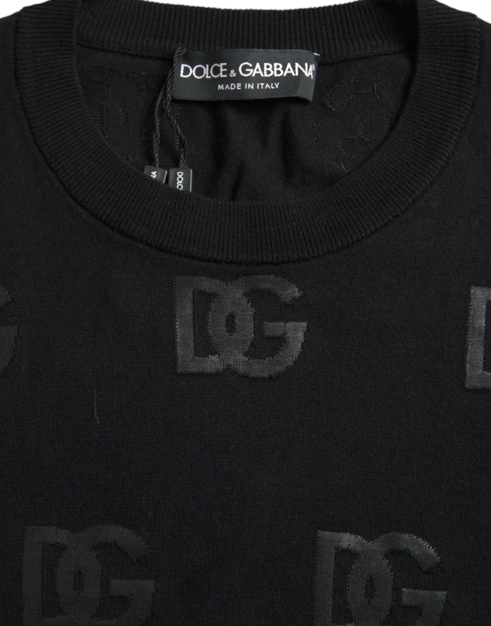 Black DG Logo Pullover Sweatshirt Sweater sold by Louxly product image thumbnail 3