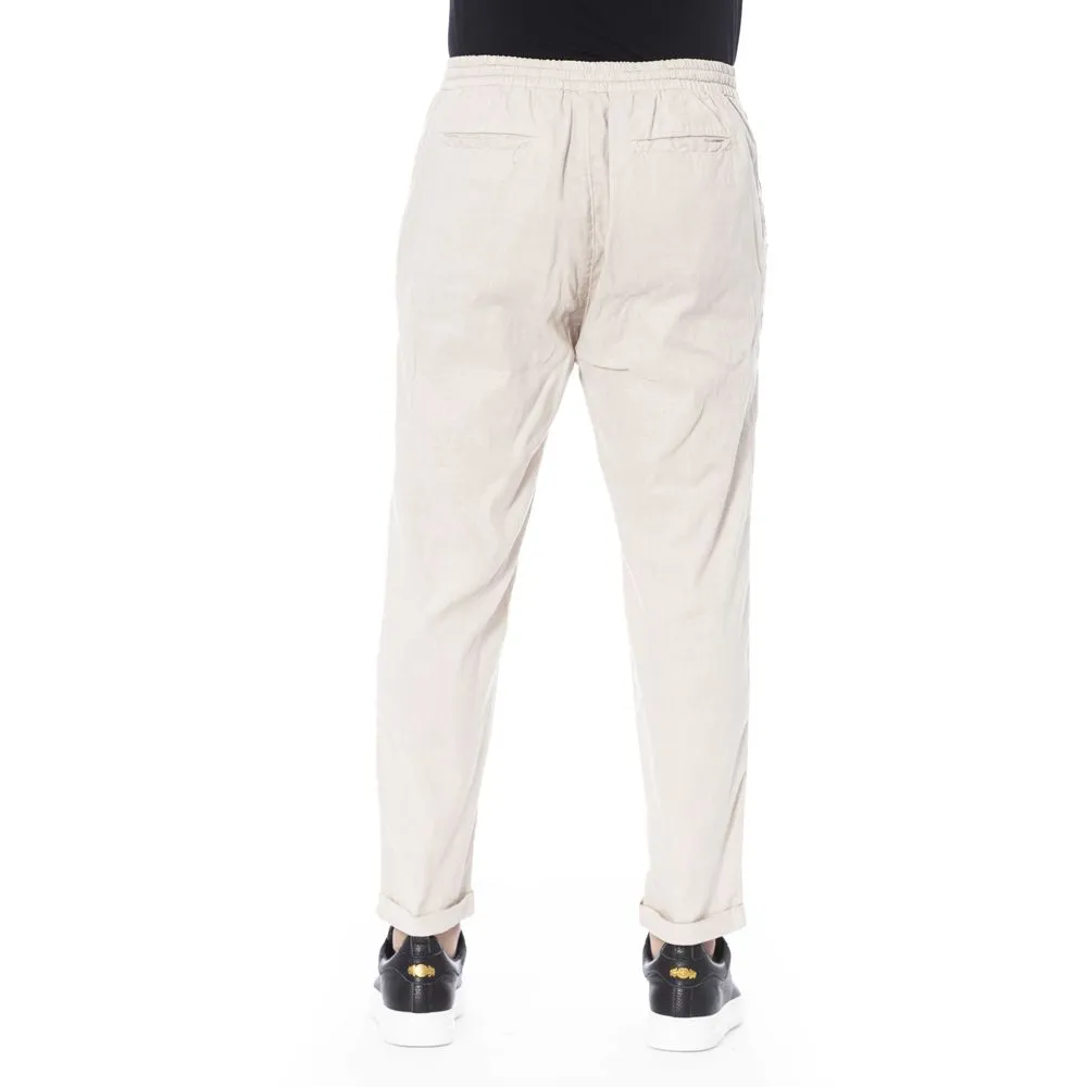 Beige Linen Jeans & Pant sold by Louxly product image thumbnail 3