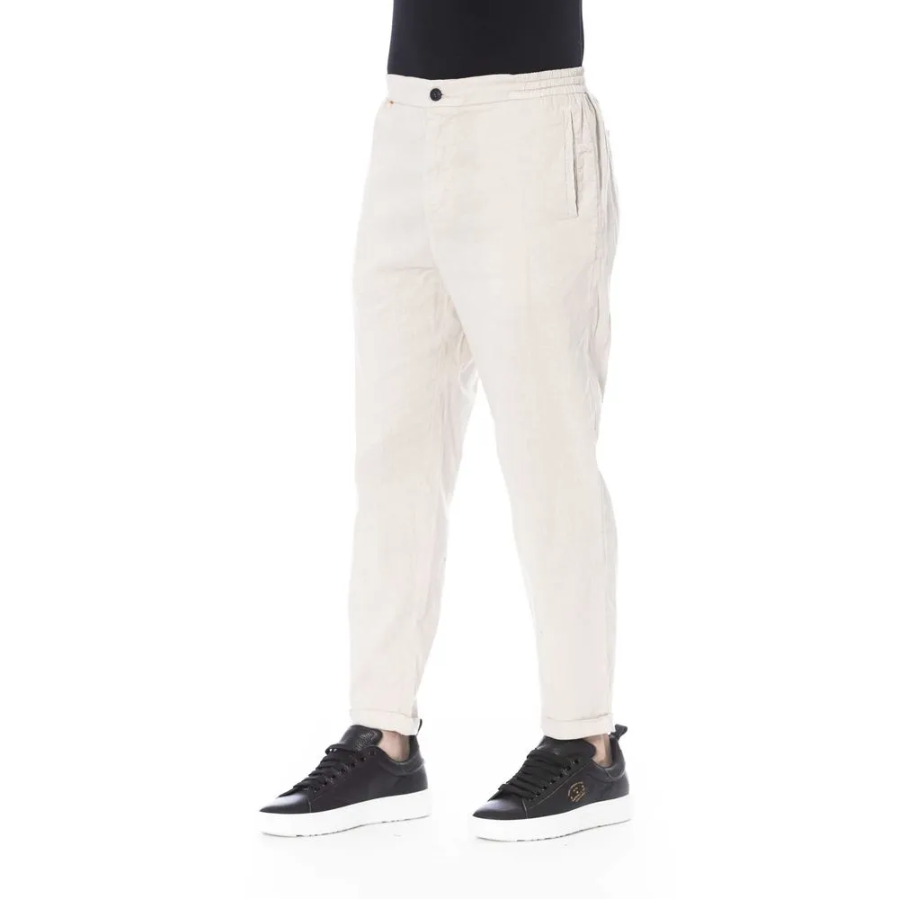 Beige Linen Jeans & Pant sold by Louxly product image thumbnail 2