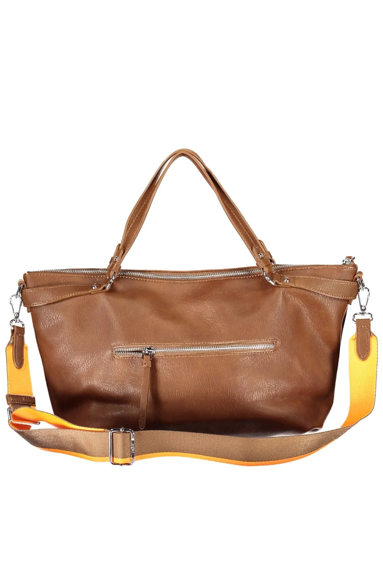Chic Brown Polyurethane Handbag with Versatile Straps sold by Louxly product image thumbnail 3