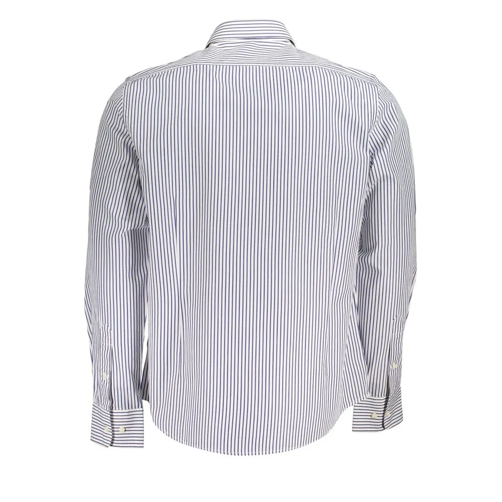Elegant Long-Sleeved Striped Shirt for Men sold by Louxly product image thumbnail 2