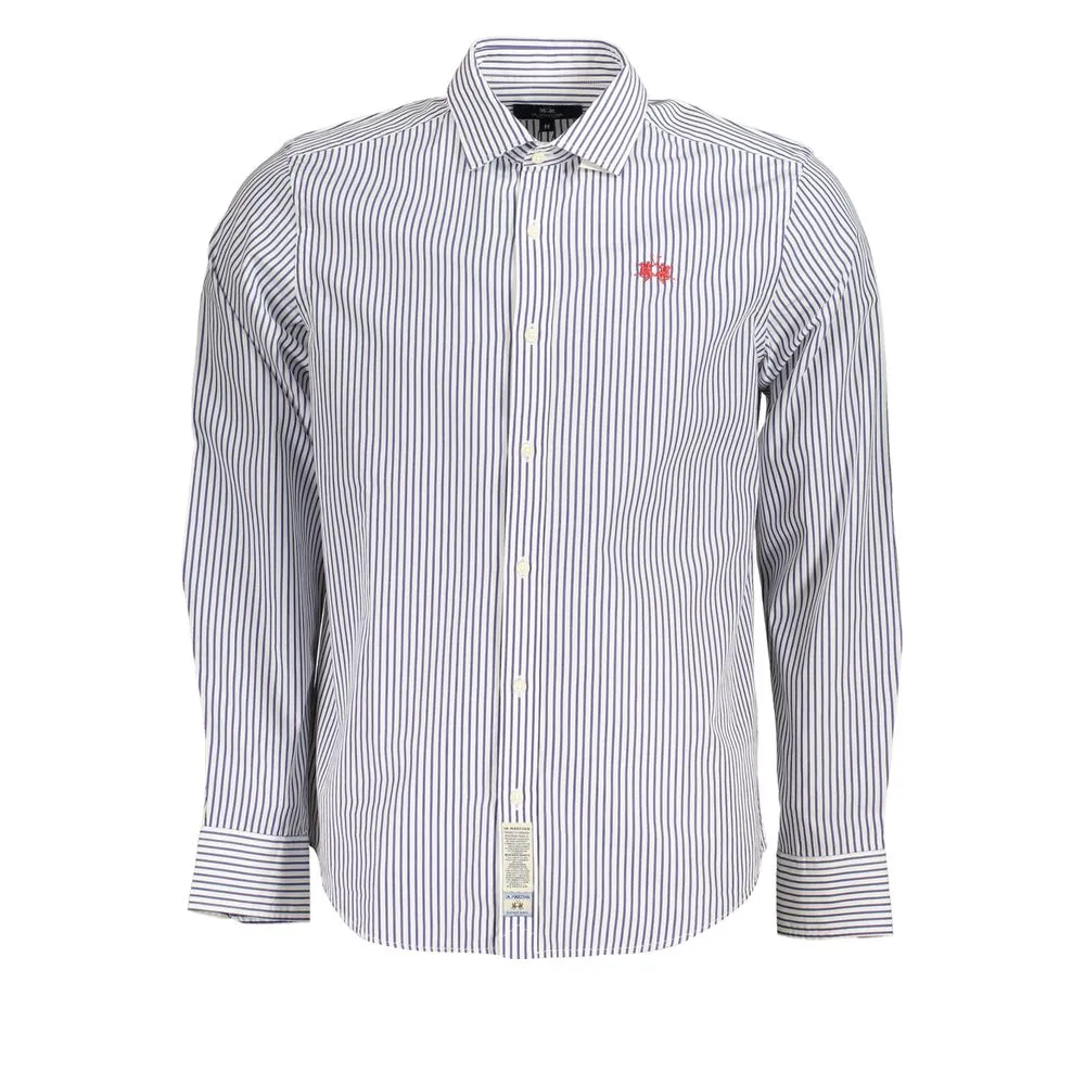 Elegant Long-Sleeved Striped Shirt for Men sold by Louxly