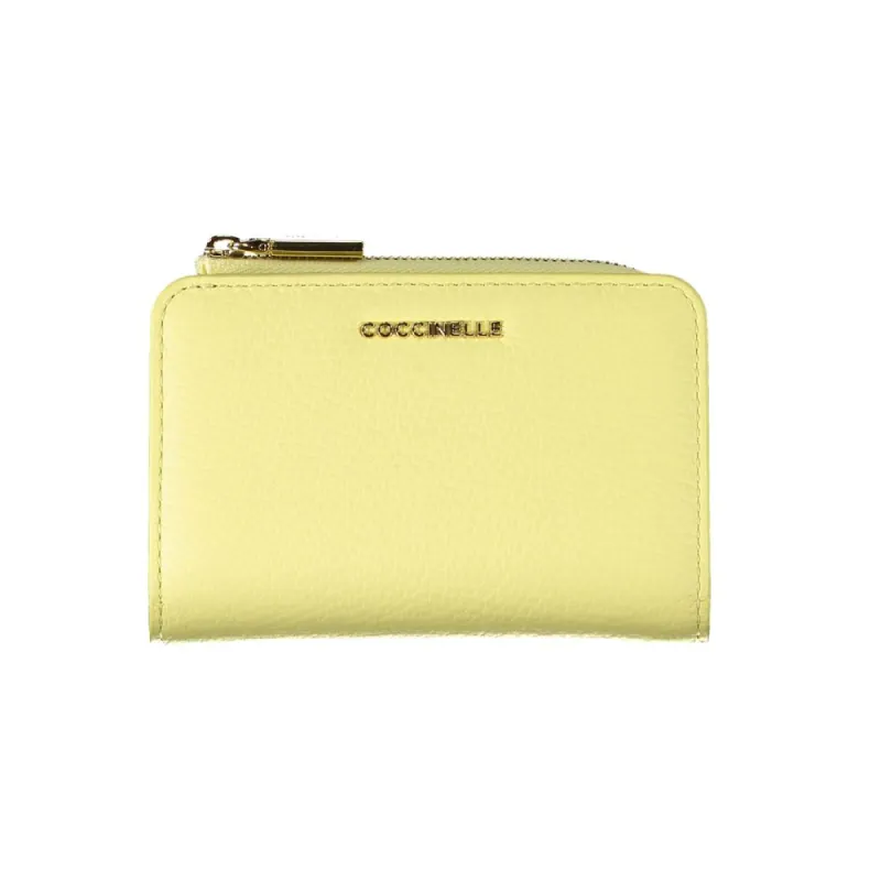 Yellow Leather Wallet sold by Louxly