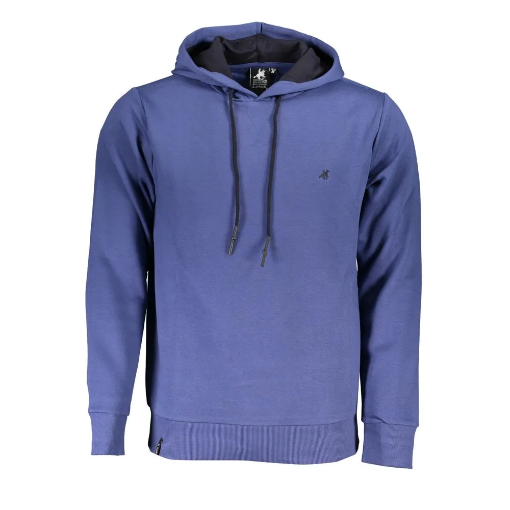 Elegant Long Sleeve Hooded Sweatshirt in Blue sold by Louxly