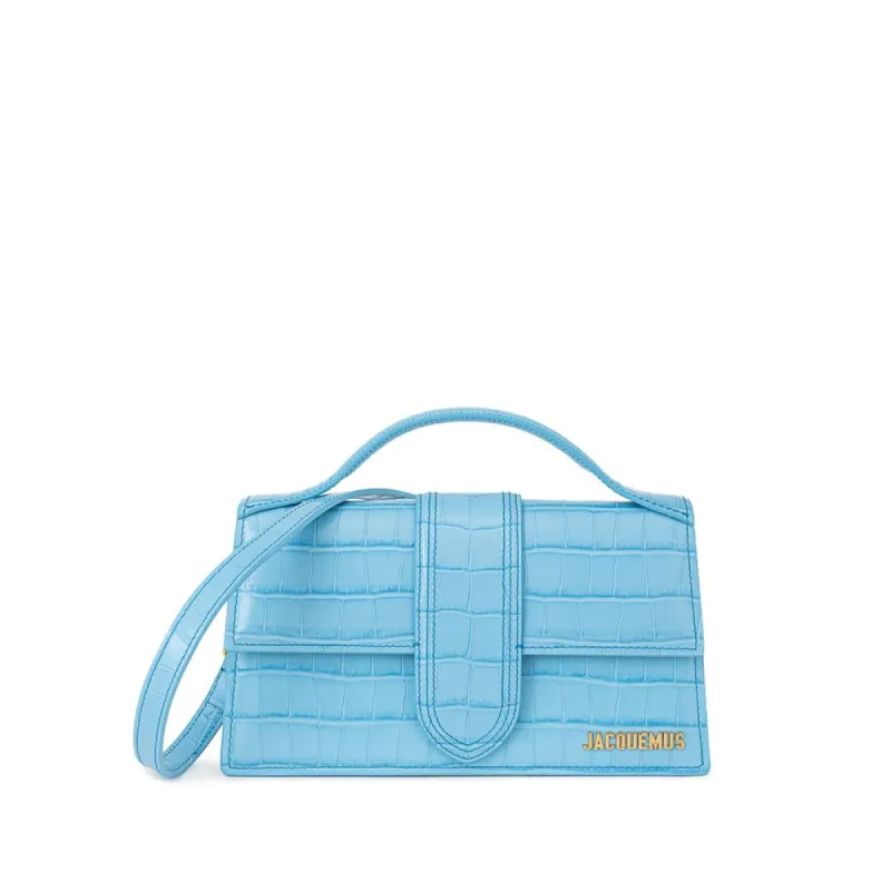 Light Blue Leather Handbag sold by Louxly