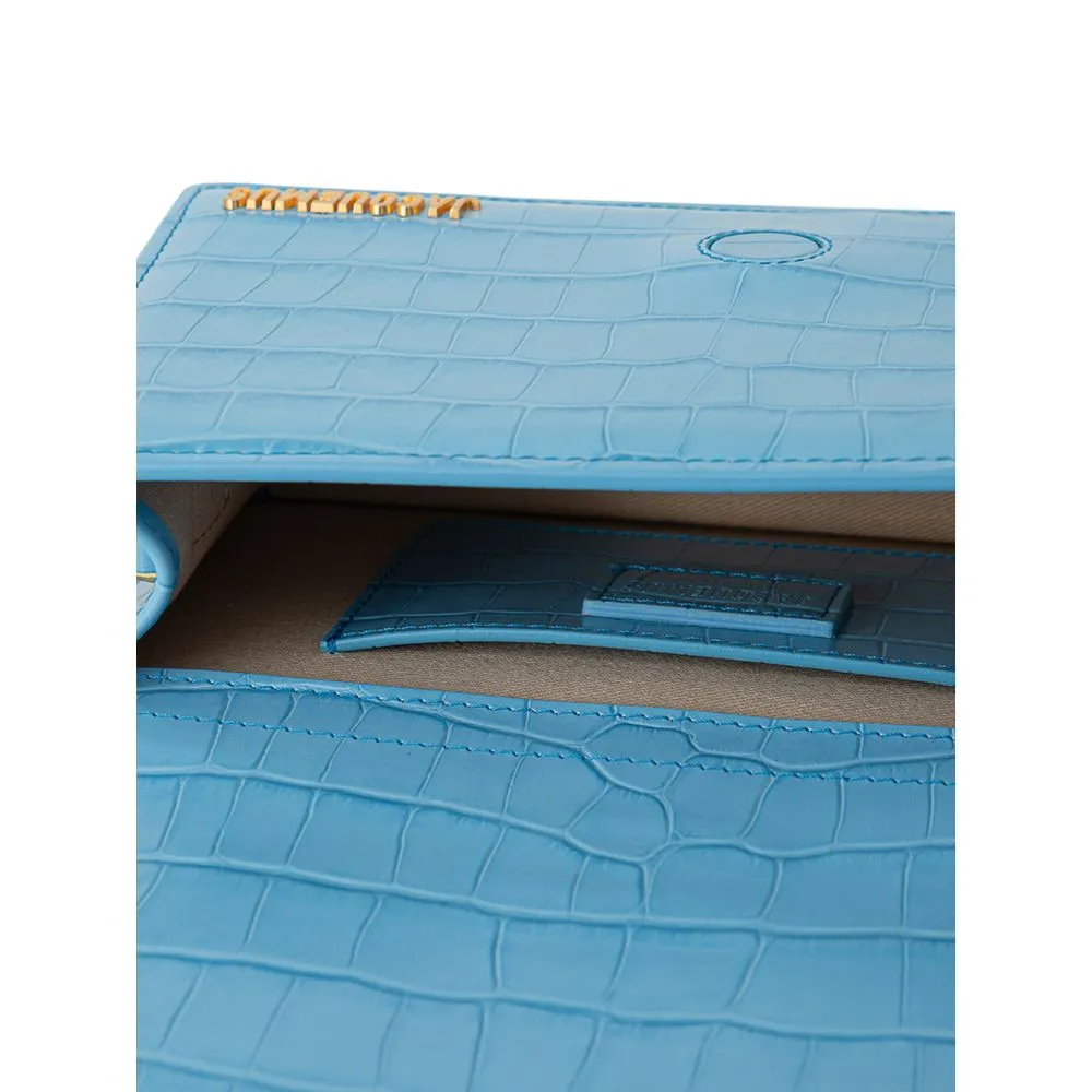 Light Blue Leather Handbag sold by Louxly product image thumbnail 5