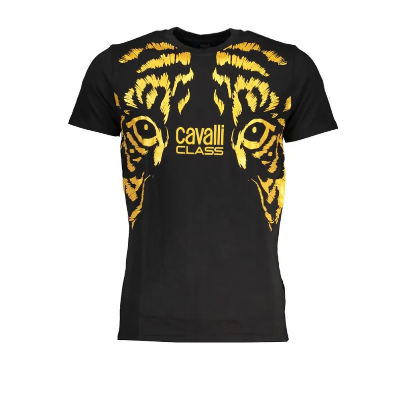 Black Cotton T-Shirt sold by Louxly