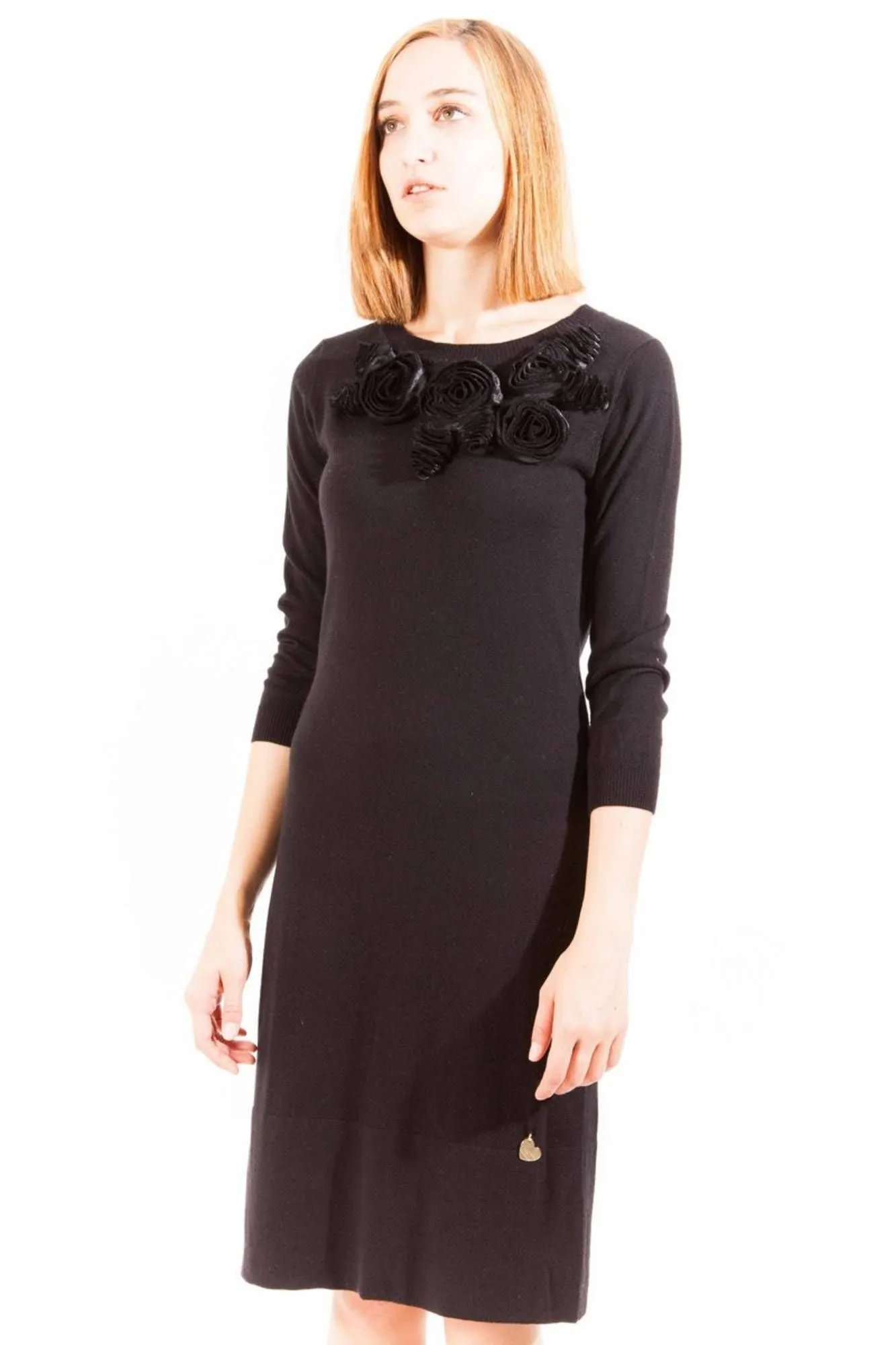 Elegant Long Sleeve Little Black Dress sold by Louxly product image thumbnail 3