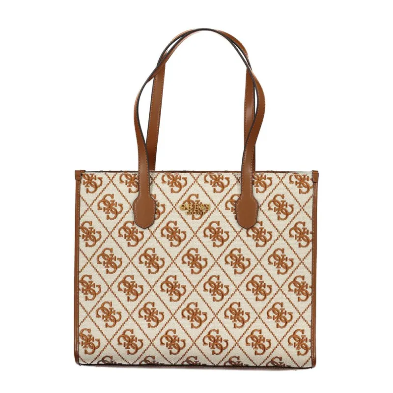 Beige Polyester Handbag sold by Louxly