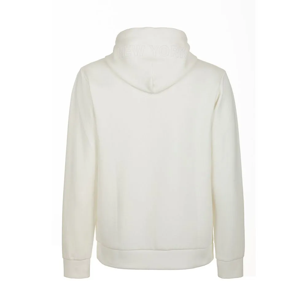 Elegant White Cotton Blend Hoodie sold by Louxly product image thumbnail 2