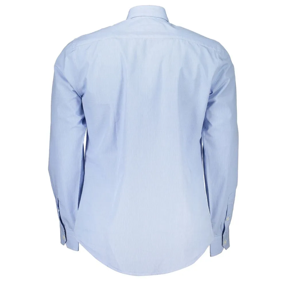 Elegant Light Blue Long Sleeve Shirt sold by Louxly product image thumbnail 3