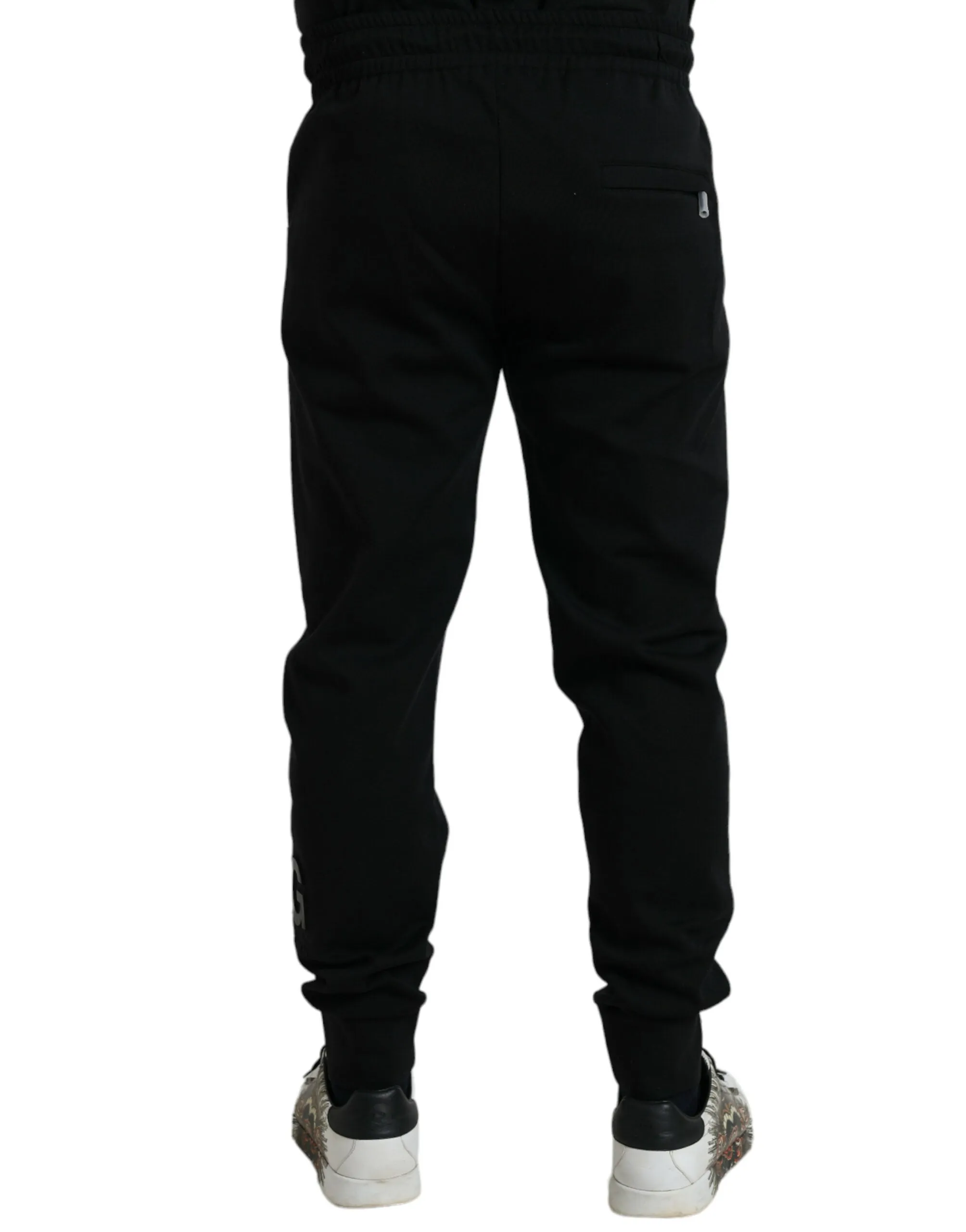 Elegant Black Jogger Pants - Cotton & Nylon Blend sold by Louxly product image thumbnail 3