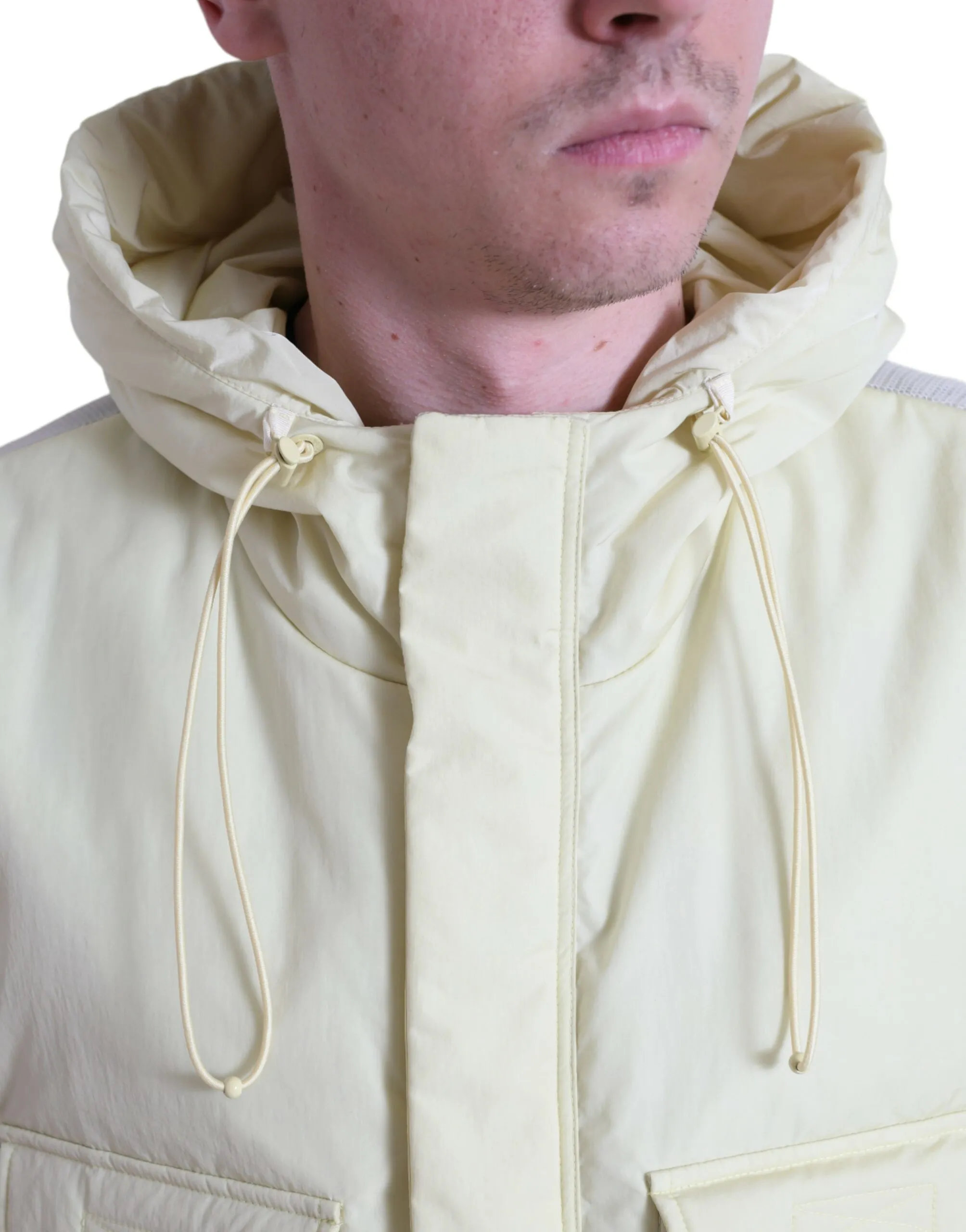 Sunshine Yellow Hooded Vest Jacket sold by Louxly product image thumbnail 4