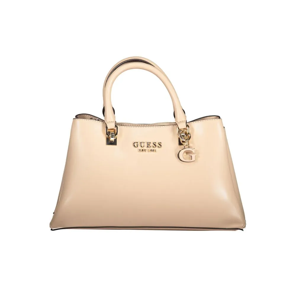 Beige Polyethylene Handbag sold by Louxly