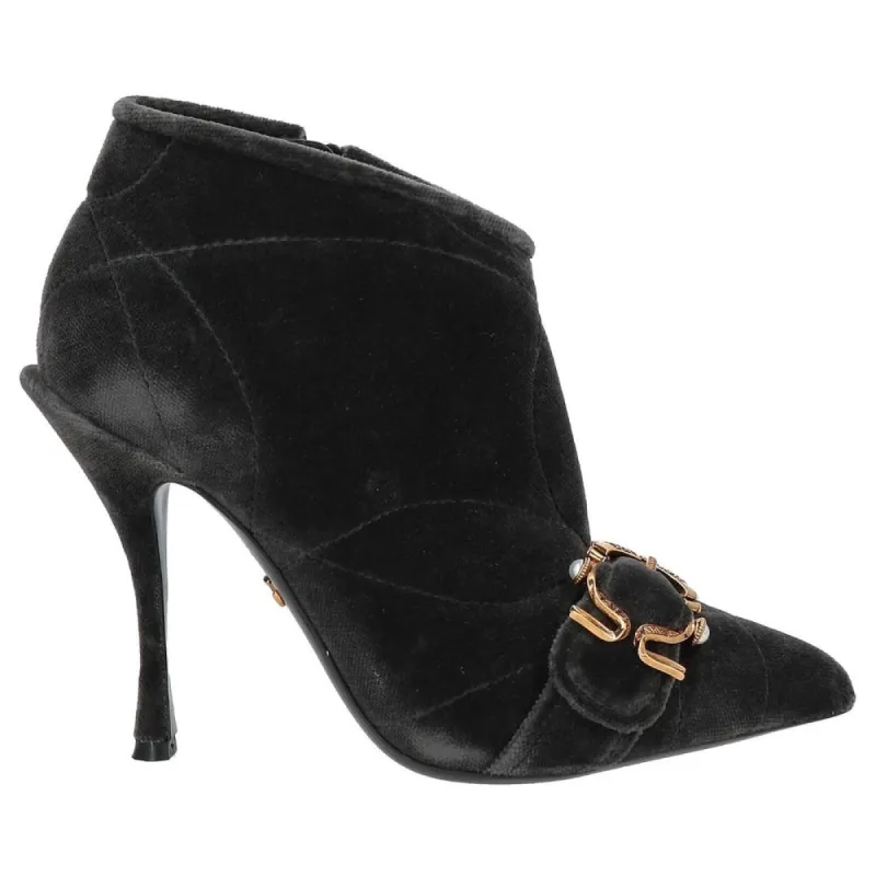 Black Cotton Boot sold by Louxly