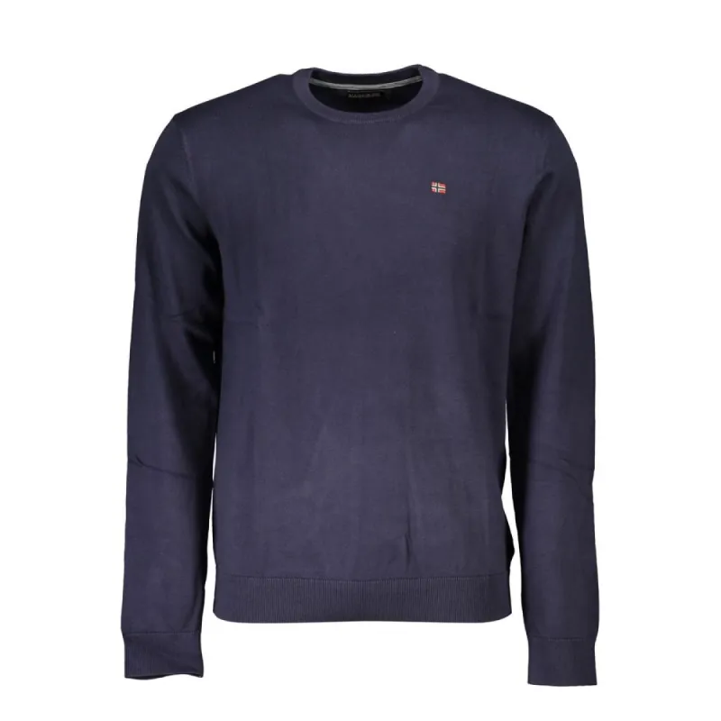 Blue Cotton Men Sweater sold by Louxly