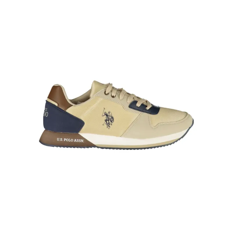 Chic Beige Sneakers with Sporty Contrast Details sold by Louxly