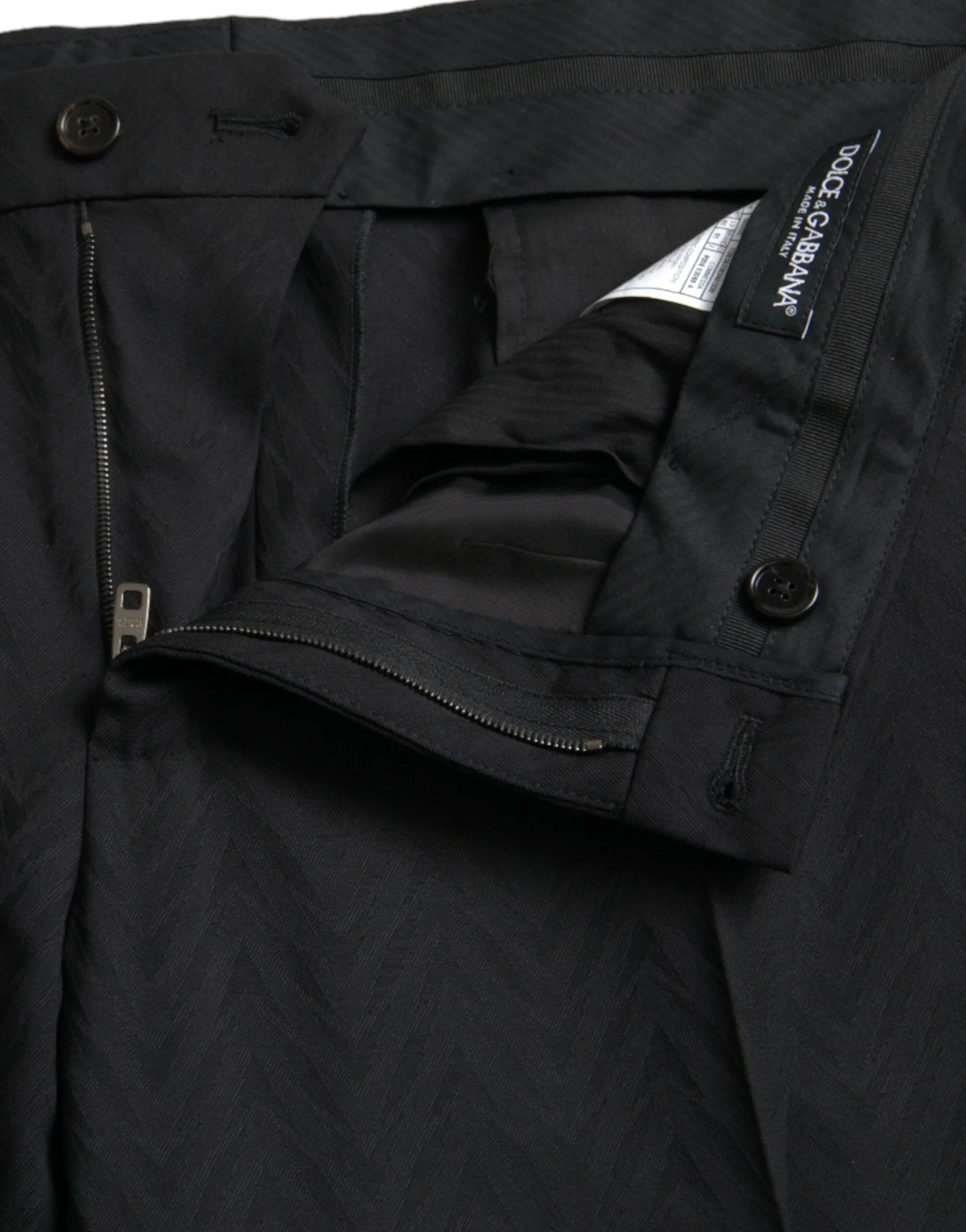 Black Wool Men Skinny Dress Pants sold by Louxly product image thumbnail 5