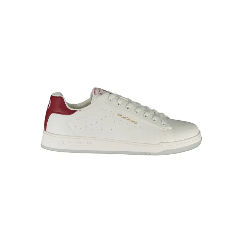 Sleek White Sneakers with Contrast Details sold by Louxly