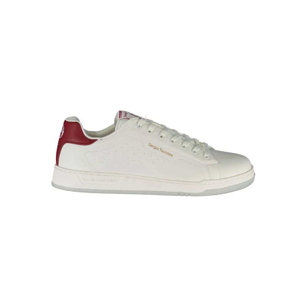 Sleek White Sneakers with Contrast Details sold by Louxly