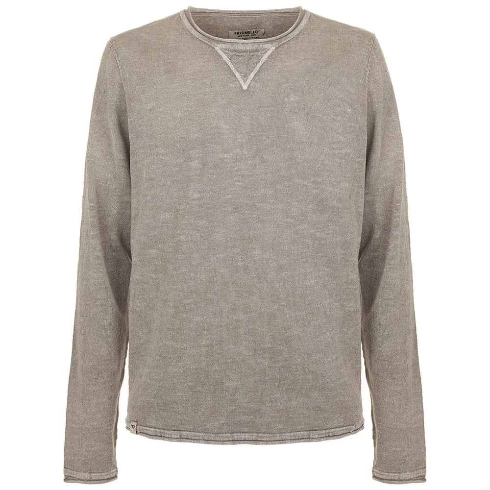 Chic Elbow Patch Crew Neck Sweater sold by Louxly