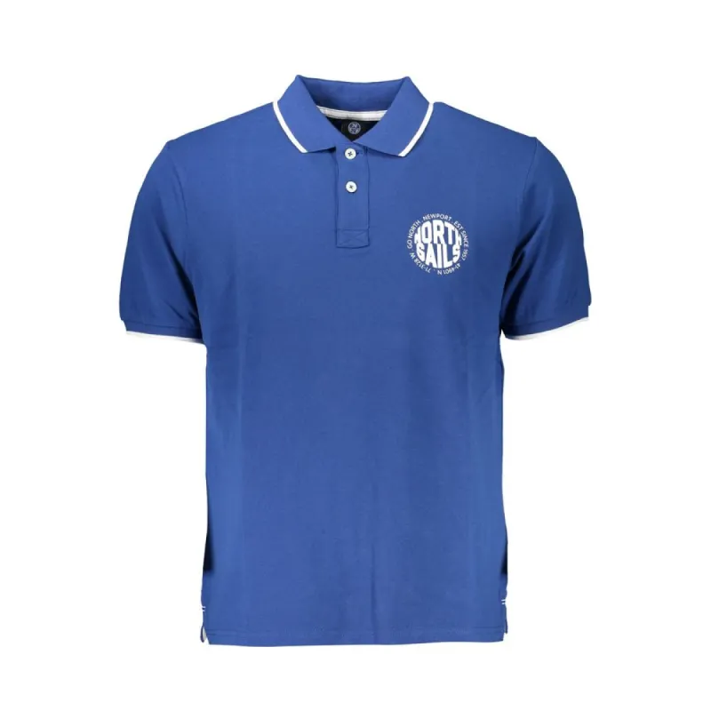 Blue Cotton Polo Shirt sold by Louxly