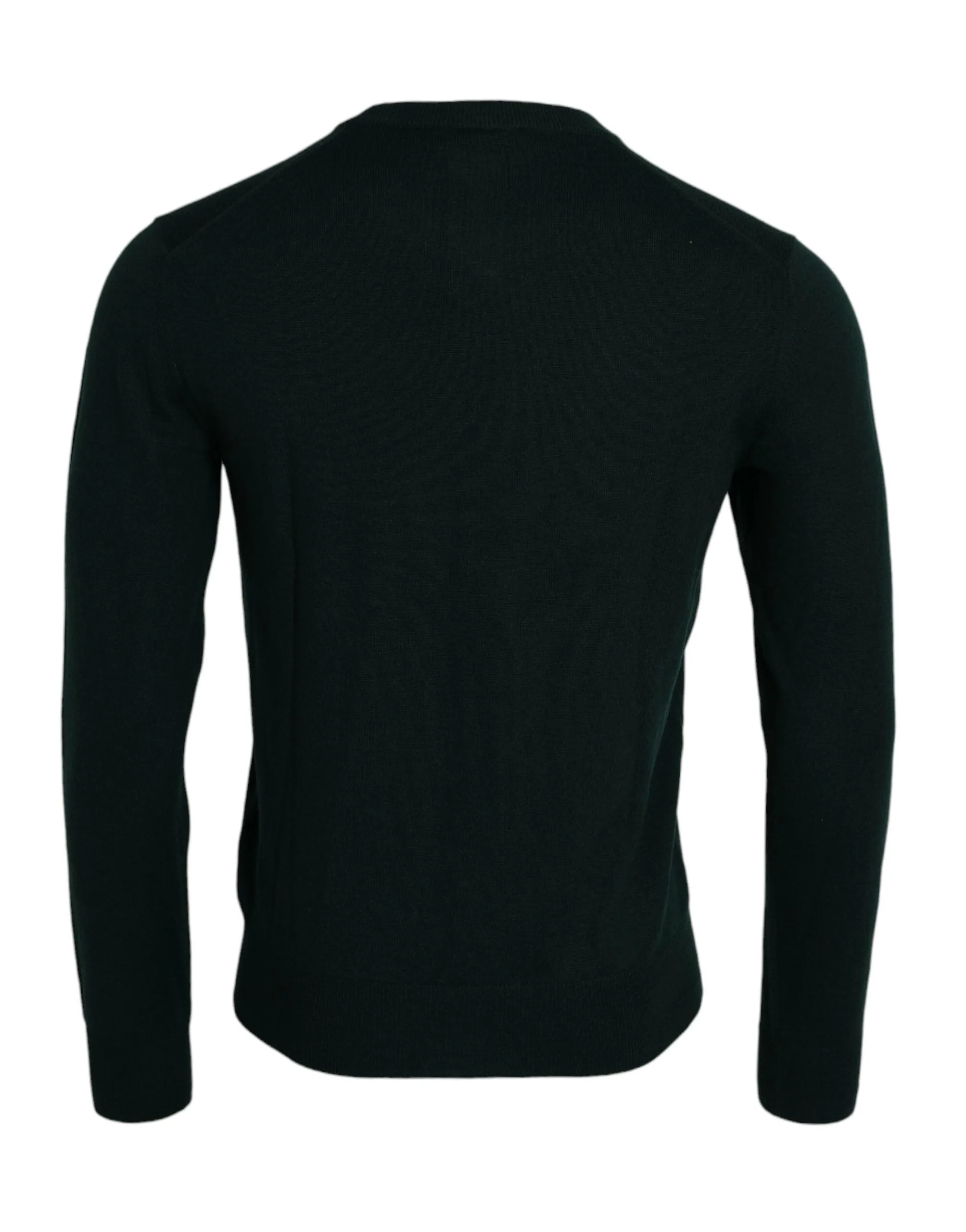 Dark Green Crown Crew Neck Pullover Sweater sold by Louxly product image thumbnail 2